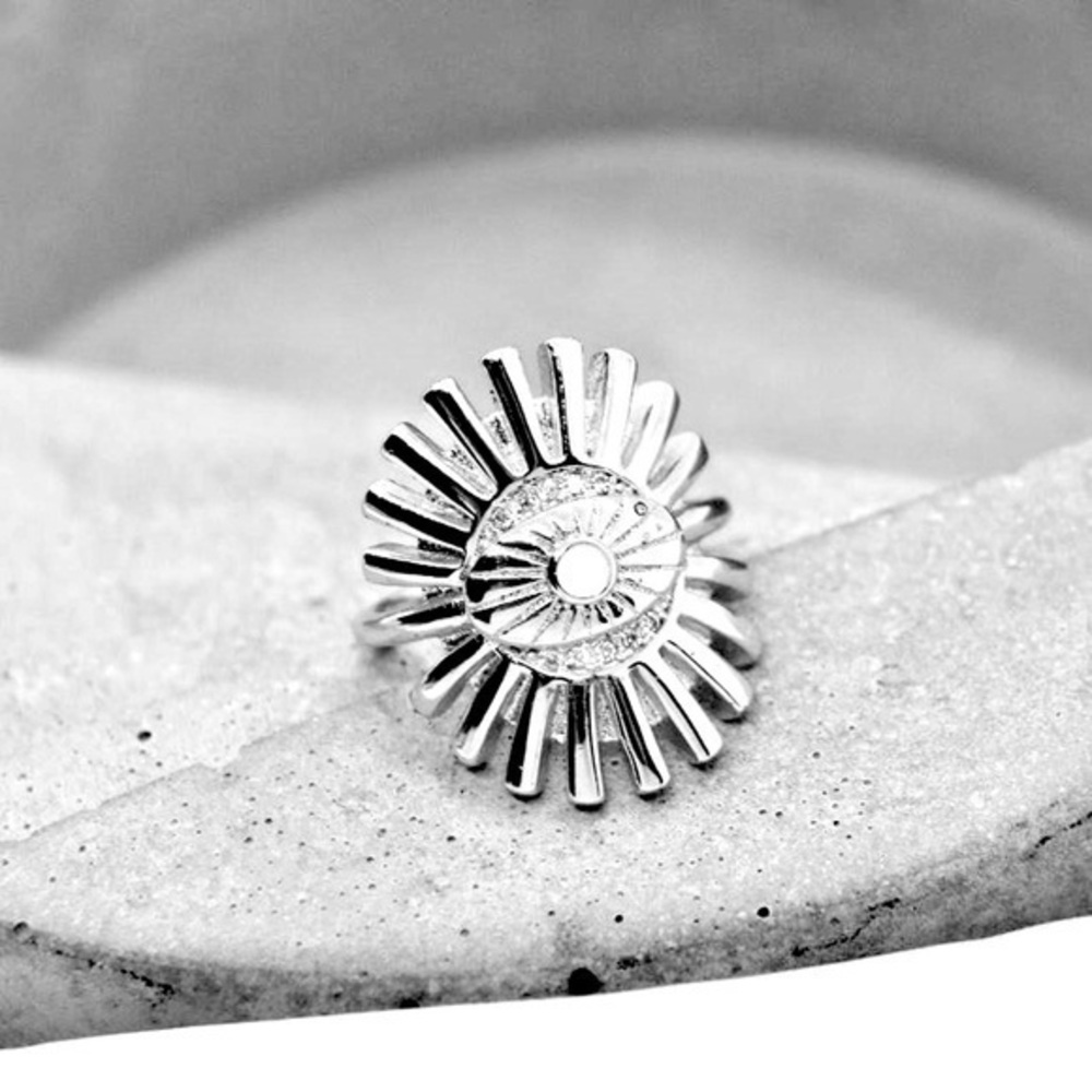 Silver Evil Eye Statement Ring